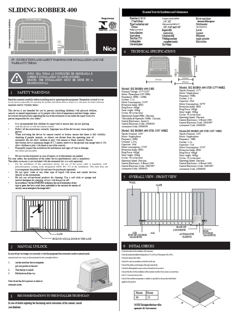 Manual DZ Robo 400 PDF | PDF | Drill | Electrical Engineering