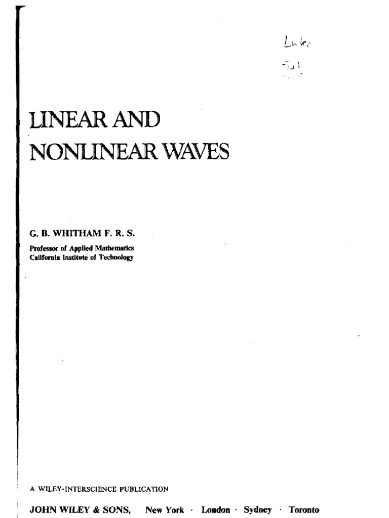 Linear and Waves Whitham