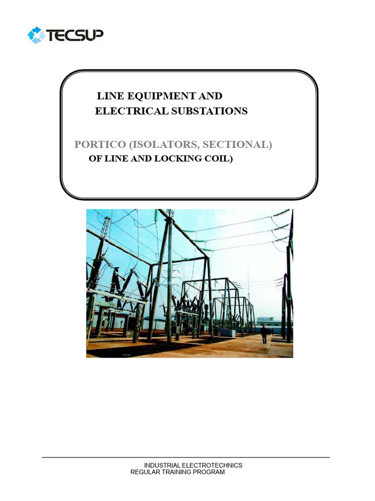 Electrical Substation Equipment Guide | PDF | Inductor | Insulator ...