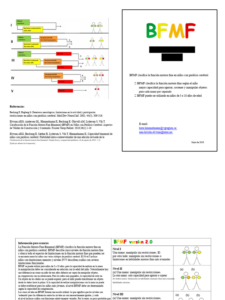 Clasificación BFMF en Parálisis Cerebral | PDF | Parálisis cerebral