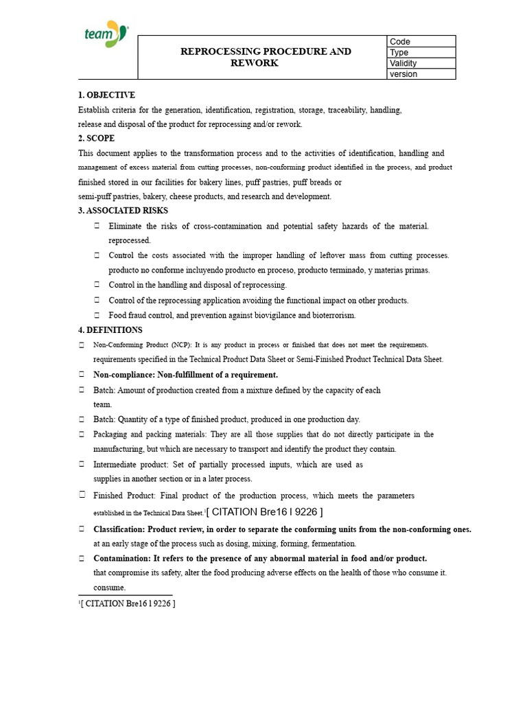 Reprocessing Procedure 11 12 2017 | PDF | Regulatory Compliance ...