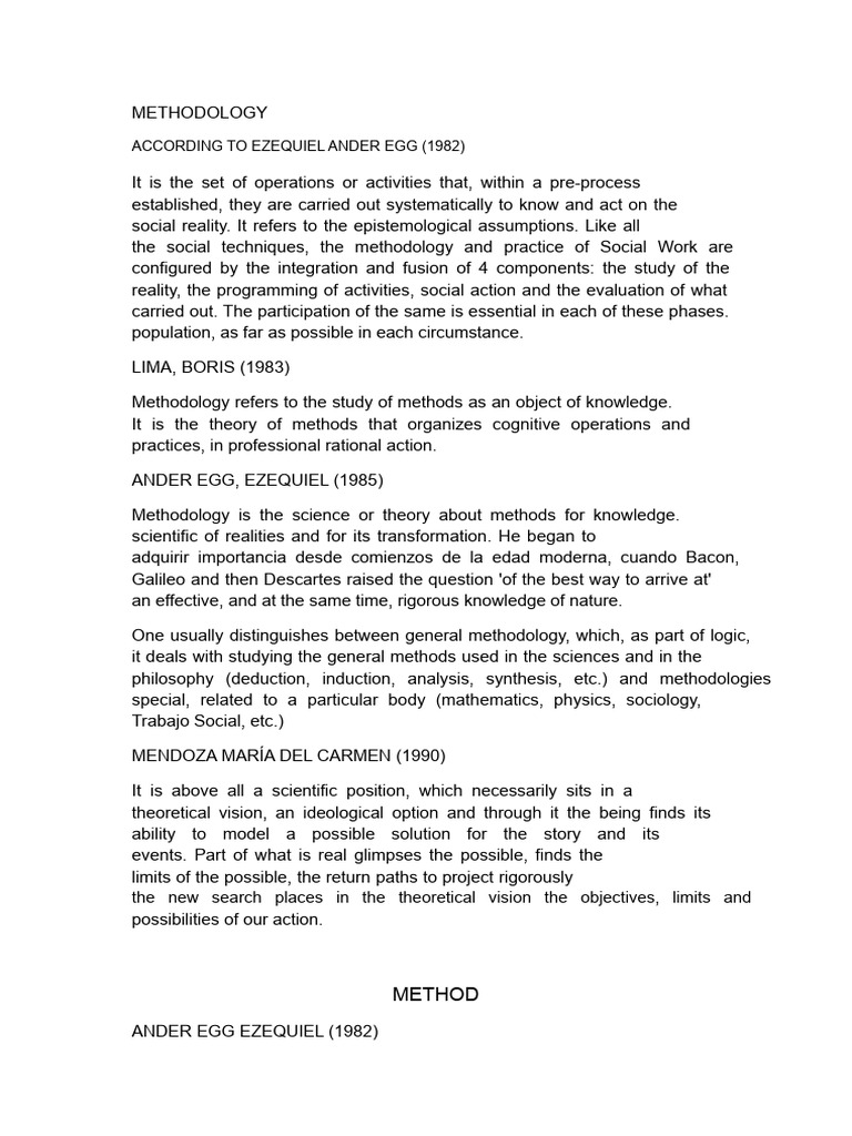 Social Work Methodology Overview | PDF | Methodology | Knowledge