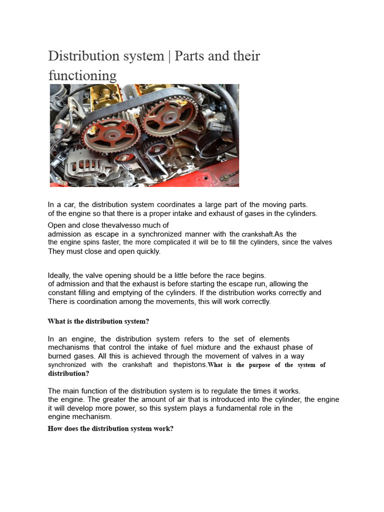 Distribution System Report | PDF | Engines | Propulsion