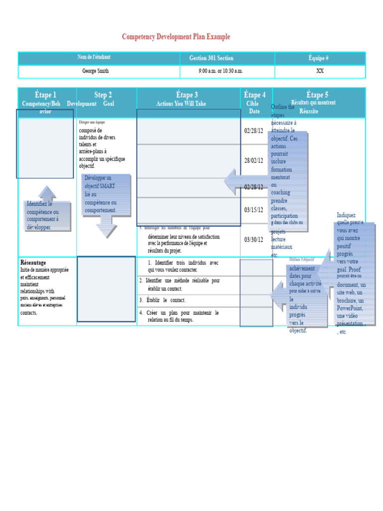 Exemple de Plan de Développement des Compétences | PDF | Psychologie ...