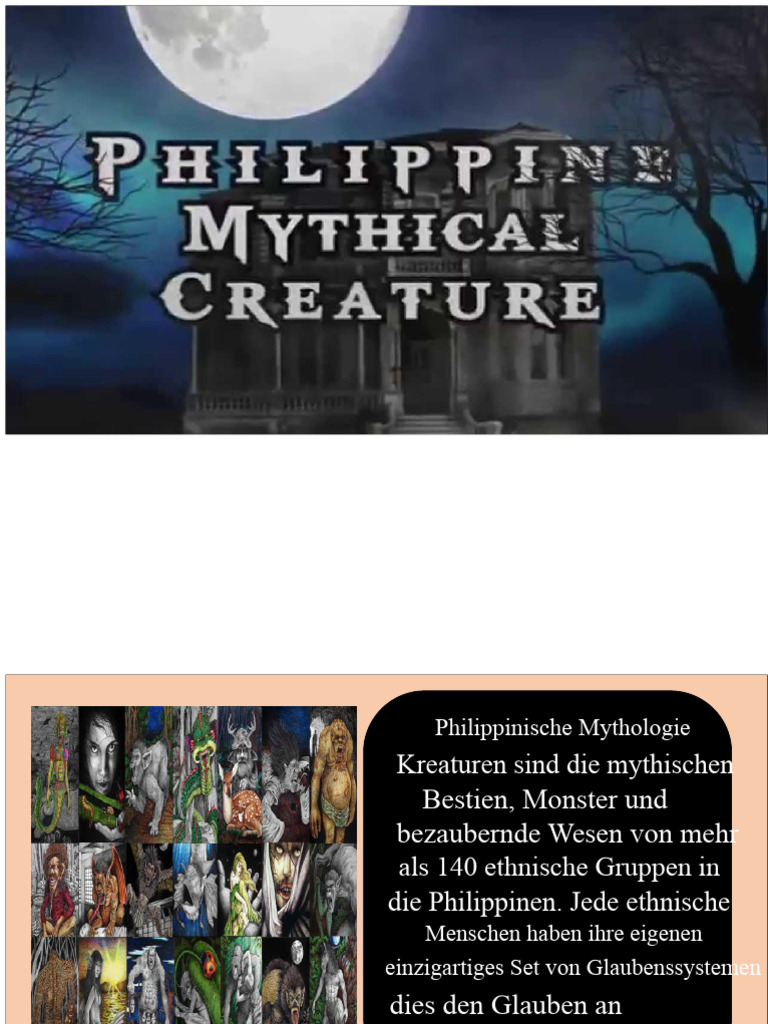Lektion 7 Philippinische Mythische Kreaturen | PDF
