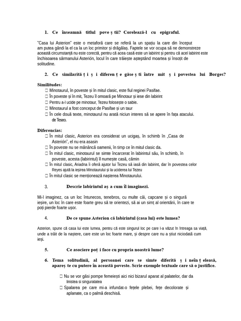 Casa Lui Asterion | PDF