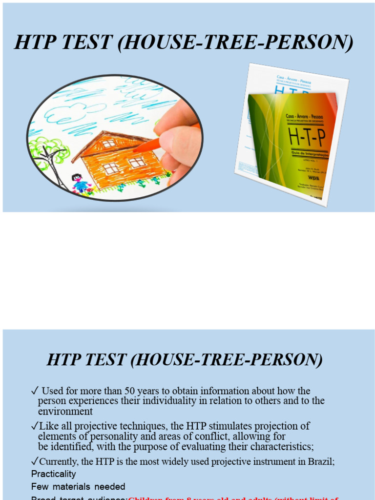 HTP Test: Projective Personality Assessment | PDF | Drawing | Art Therapy