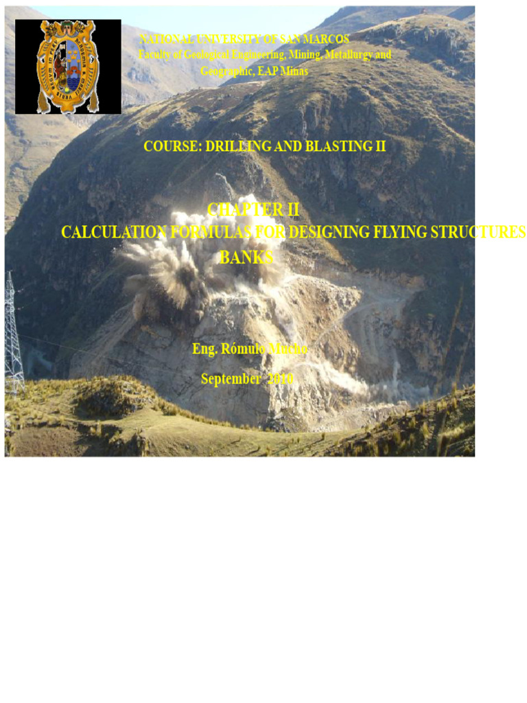 Bench Blasting Design Calculation Formulas | PDF | Strength Of ...