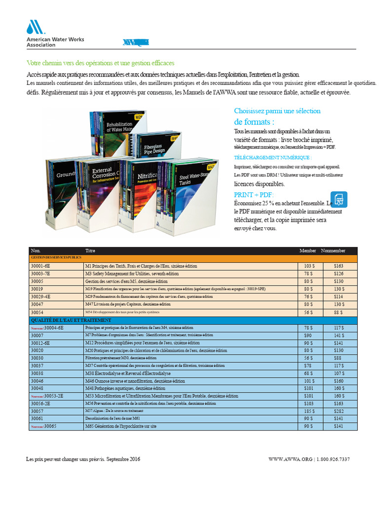 Manuels pratiques pour la gestion de l'eau | PDF | Tuyau | Gestion des ...