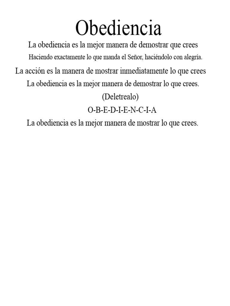 La Obediencia y la Fe en Cristo | PDF | Cristo (título) | Jesús