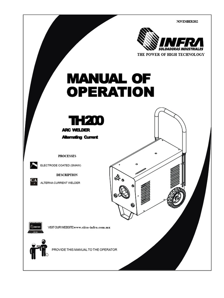 Arc Welder Operation Manual | PDF | Welding | Construction