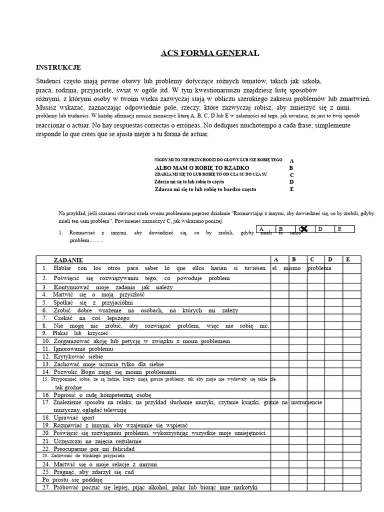 ACS Test | PDF