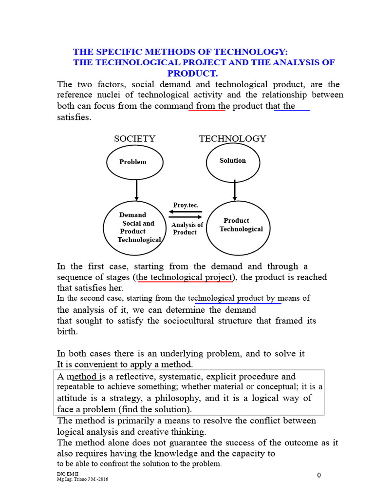 Methods for Analyzing Technological Projects | PDF | Analysis | Cost ...