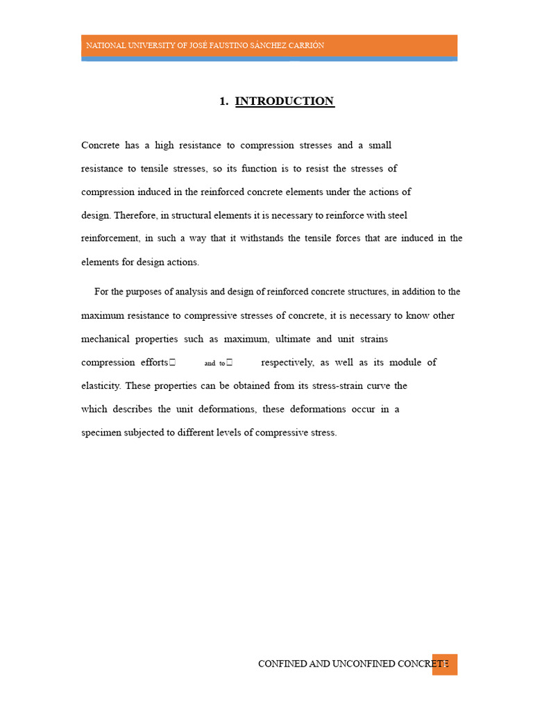 Mander Model of Concrete Behavior | PDF | Deformation (Engineering ...