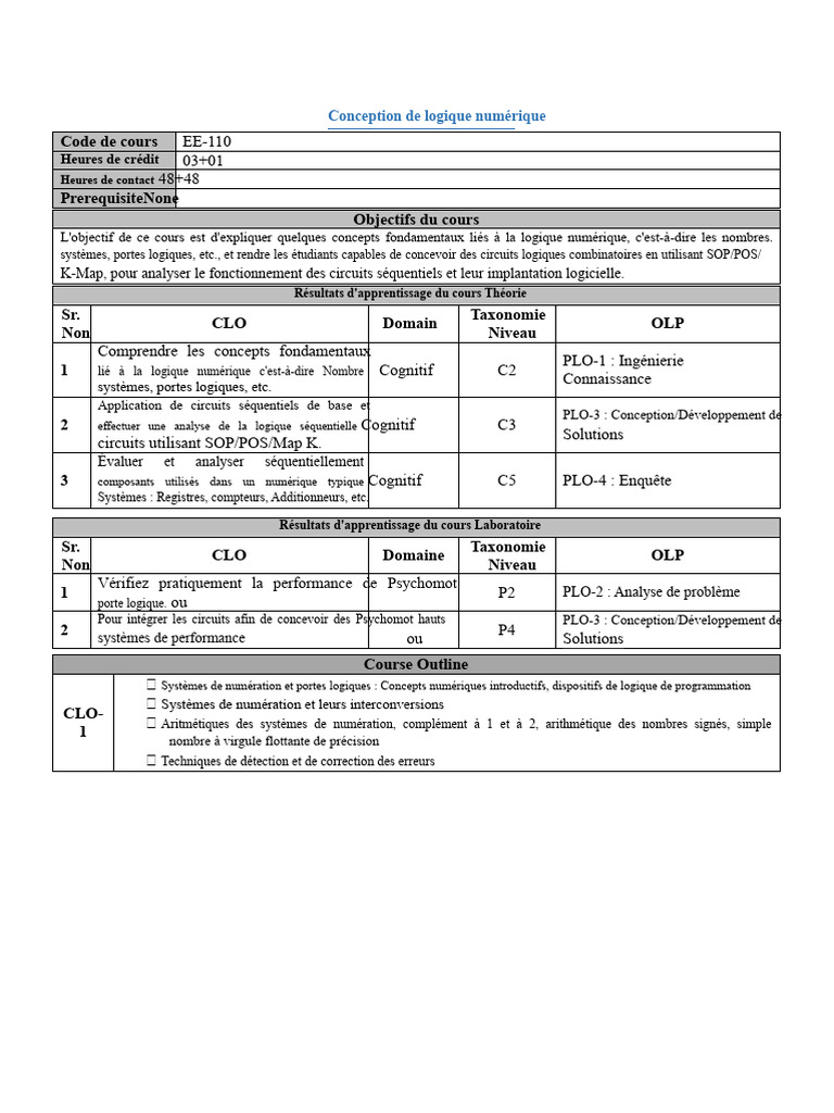 Introduction à la logique numérique | PDF | Fonction logique | Logique ...
