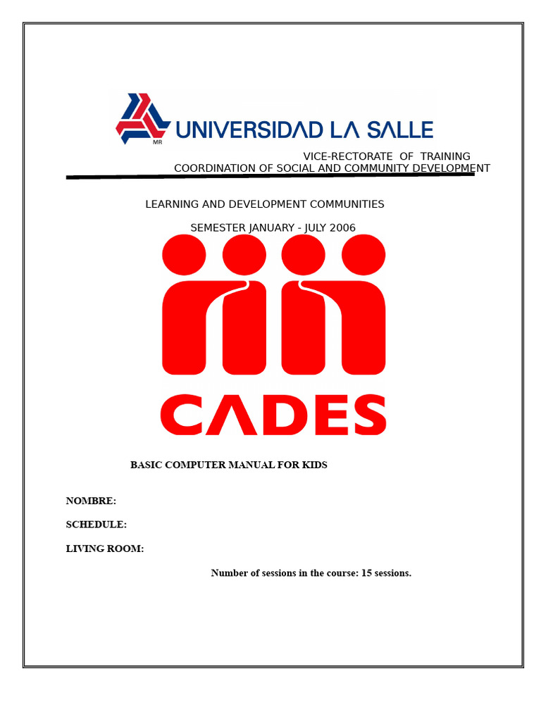 Basic Computer Manual for Kids | PDF | Computer File | Random Access Memory