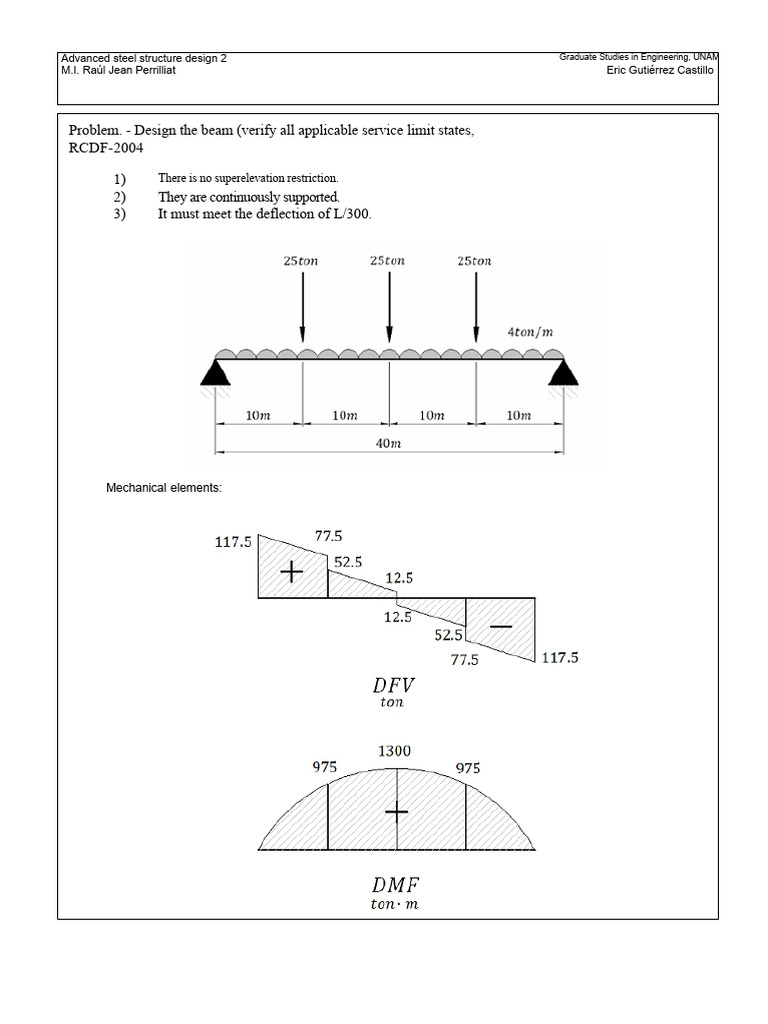 Advanced Steel Structure Design Guide | PDF | Beam (Structure) | Bending