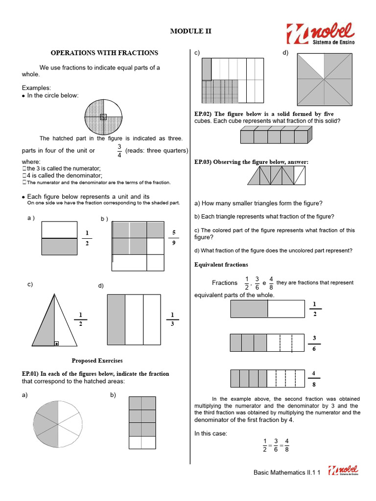 Operations with Fractions Explained | PDF | Mathematical Concepts | Numbers
