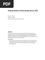 Download Getting Started With Exchange Server 2007 by chazv4u SN943763 doc pdf