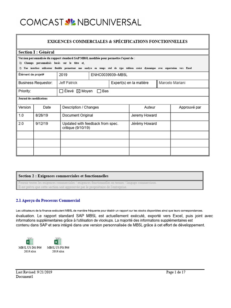 Rapport personnalisé SAP MB5L 2019 | PDF | Inventaire | Microsoft Excel
