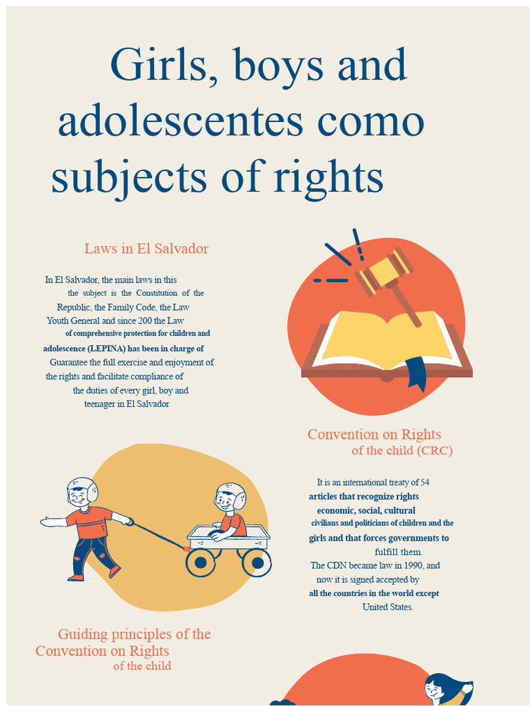 Infographic of girls, boys, and adolescents as subjects of rights | PDF