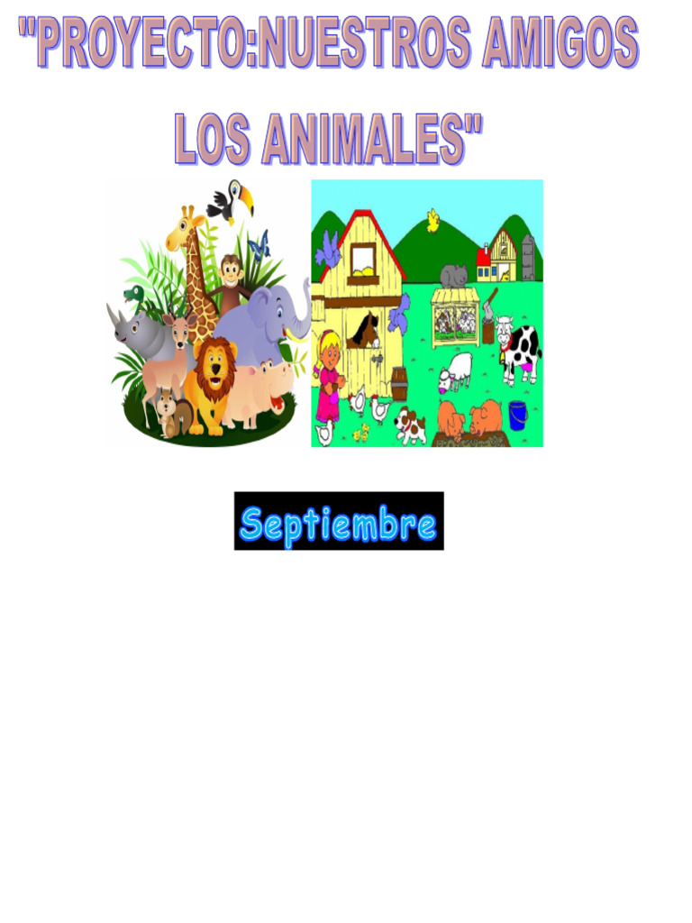 Project My Friends The Animals | PDF | Emotions | Pet