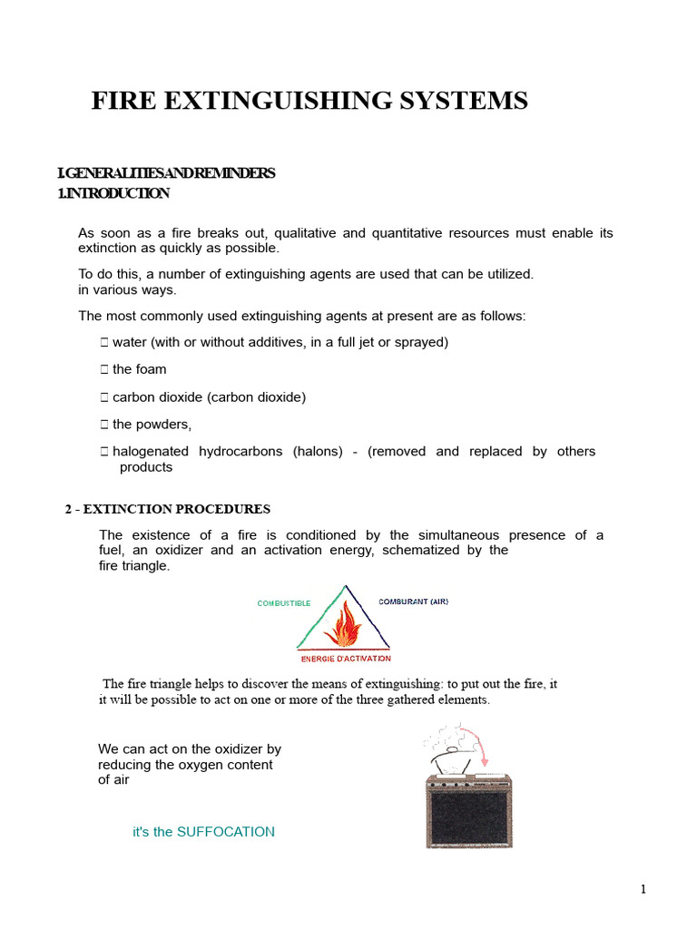 Fire Extinguishing Systems Overview | PDF | Fire Sprinkler System | Fires