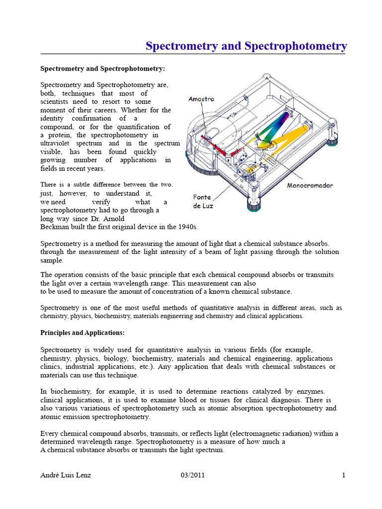 Understanding Spectrometry Techniques | PDF | Spectrophotometry | Amplifier