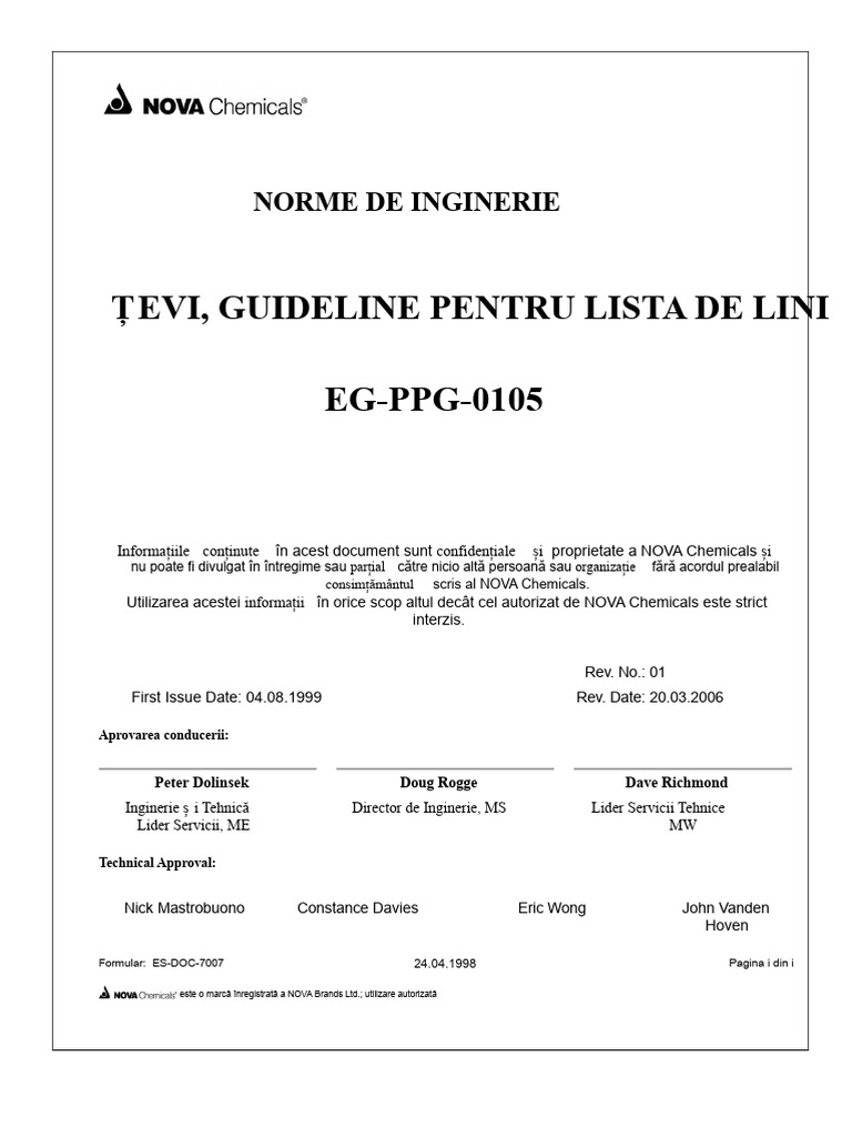 Conducte - Ghid Pentru Lista de Linii | PDF