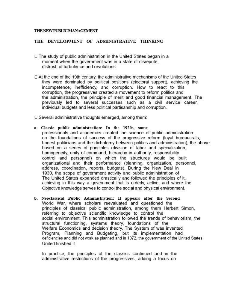 Evolution of New Public Management | PDF | Paradigm | Public Administration
