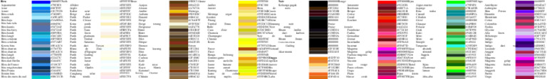 Daftar Warna dan Kode Hexadecimal | PDF | Catur | Teori Catur