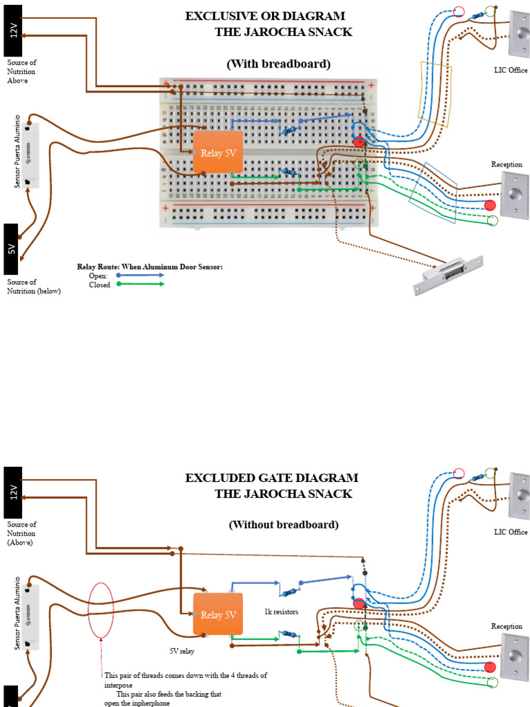 Exclusive Or Diagram for Jarocha Snack | PDF | Relay | Electrical ...