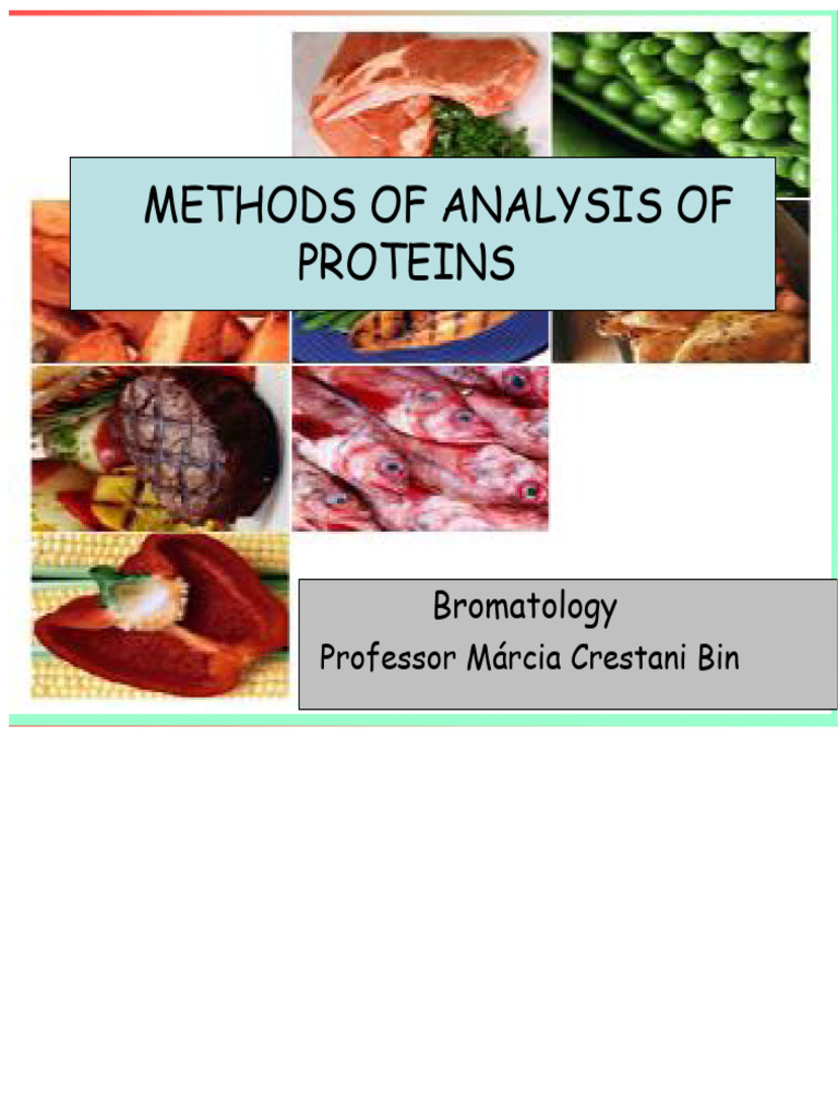 Class 6 Protein Analysis Methods | PDF | Chemistry | Chemical Substances