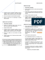 Investigación de Operaciones - El Problema de Transporte