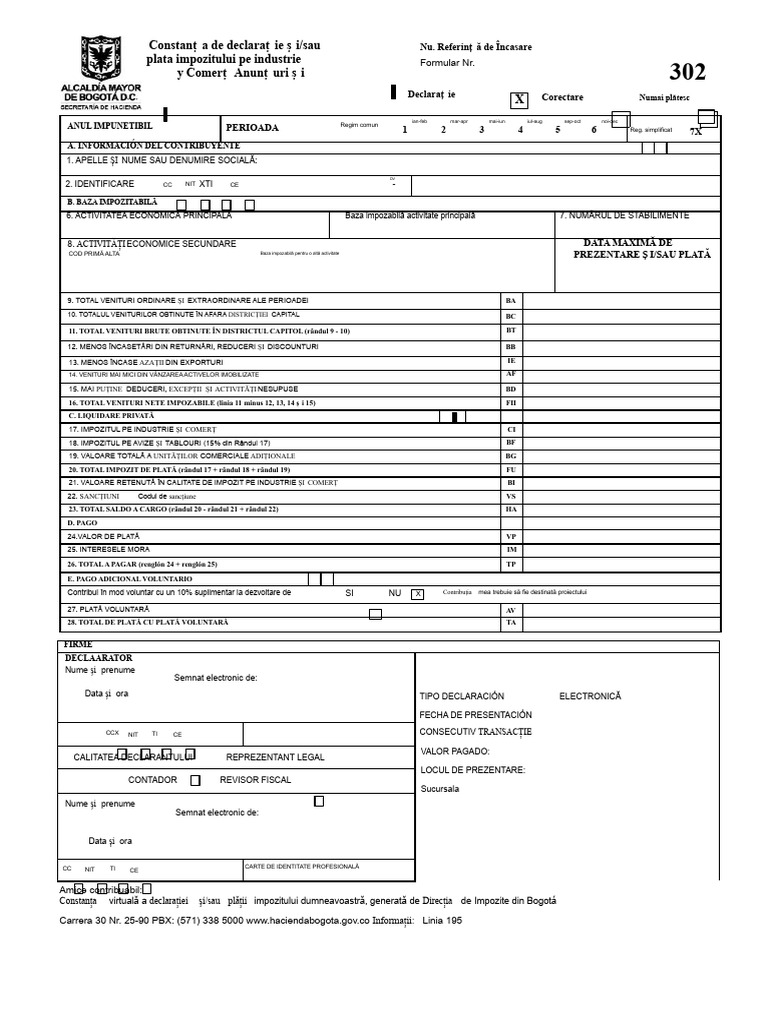 Formular ICA 302 | PDF