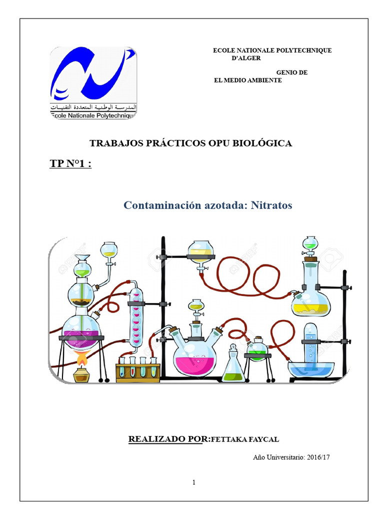 TP Opu Bio 1 | PDF | Nitrato | Nitrógeno
