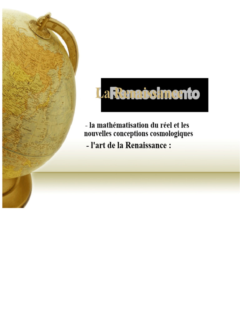 Mathématiques et Cosmologie à la Renaissance | PDF | Héliocentrisme ...