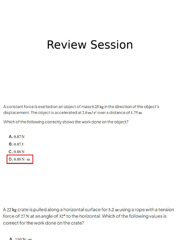 Review Session GP1 QA2 | PDF
