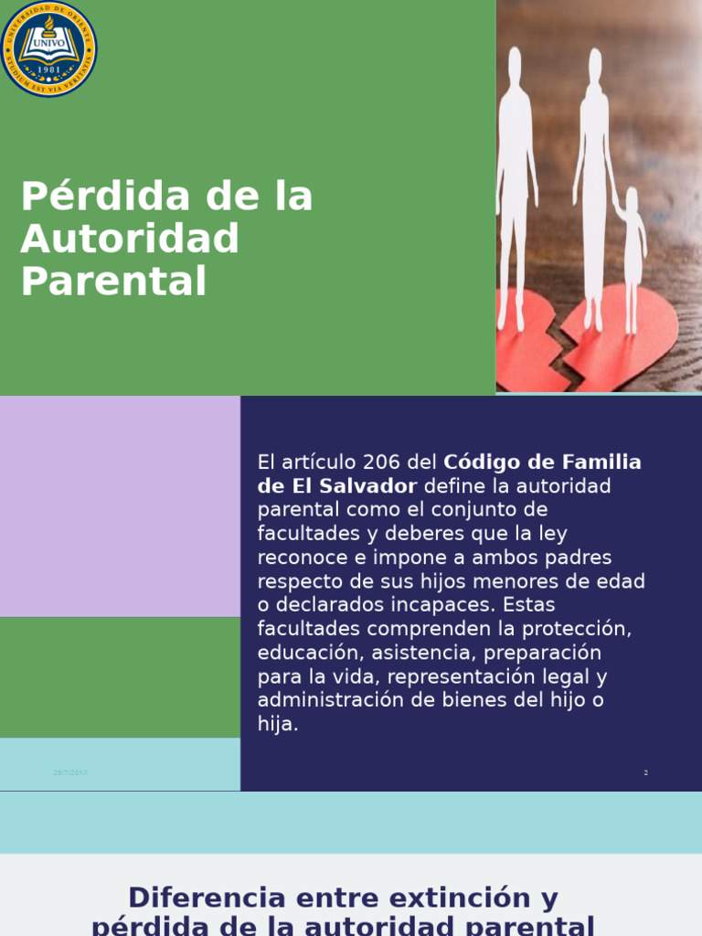 Pérdida de la Autoridad Parental en El Salvador | PDF | Pensión ...