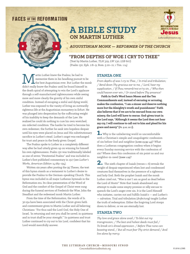 Martin Luther: Psalms and Redemption | PDF | Martin Luther | Sin