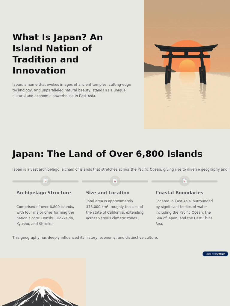 What Is Japan An Island Nation of Tradition and Innovation | PDF ...