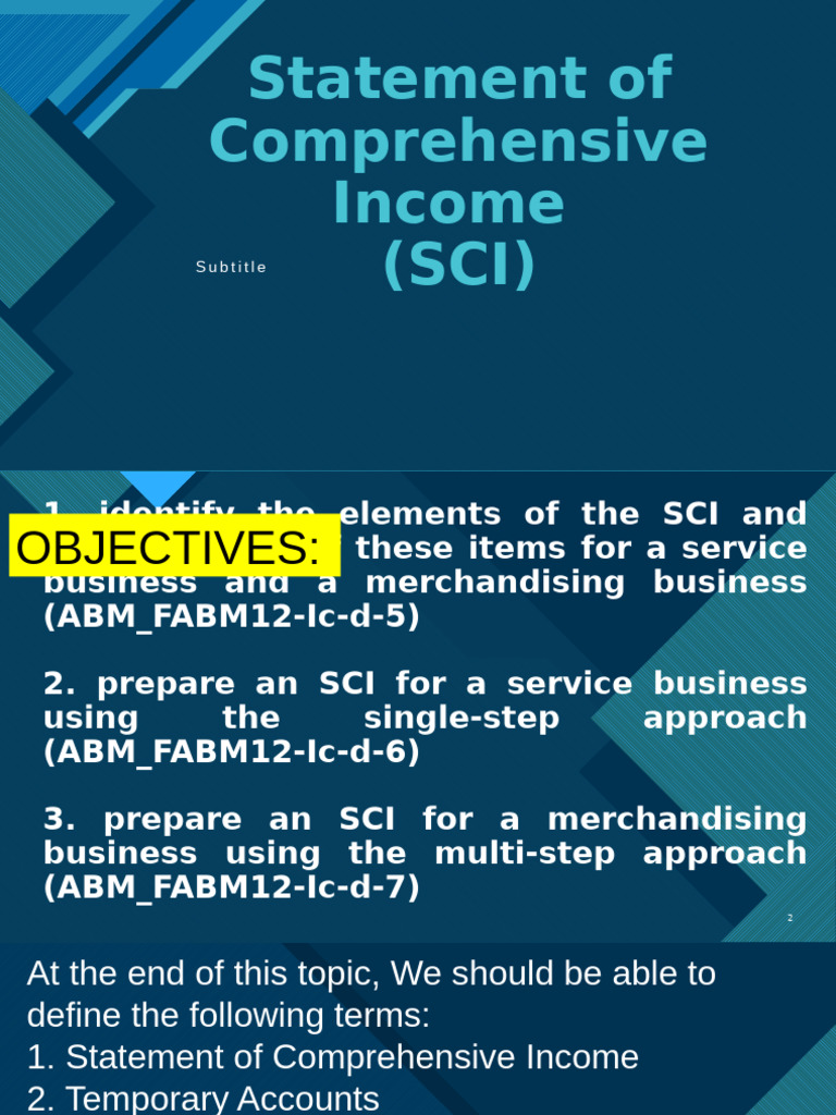 Comprehensive Income Statement Guide | PDF | Debits And Credits | Revenue