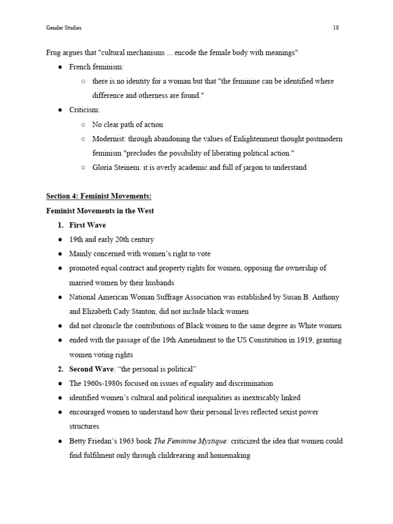 Waves of Feminism 1 | PDF | Gender Studies | Feminism