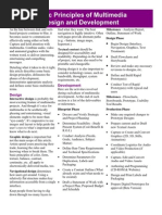 Basic Principles of Multimedia Design and Development: Milestones - Analysis Report