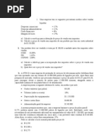 EXERCÍCIOS CONT. GERENCIAL