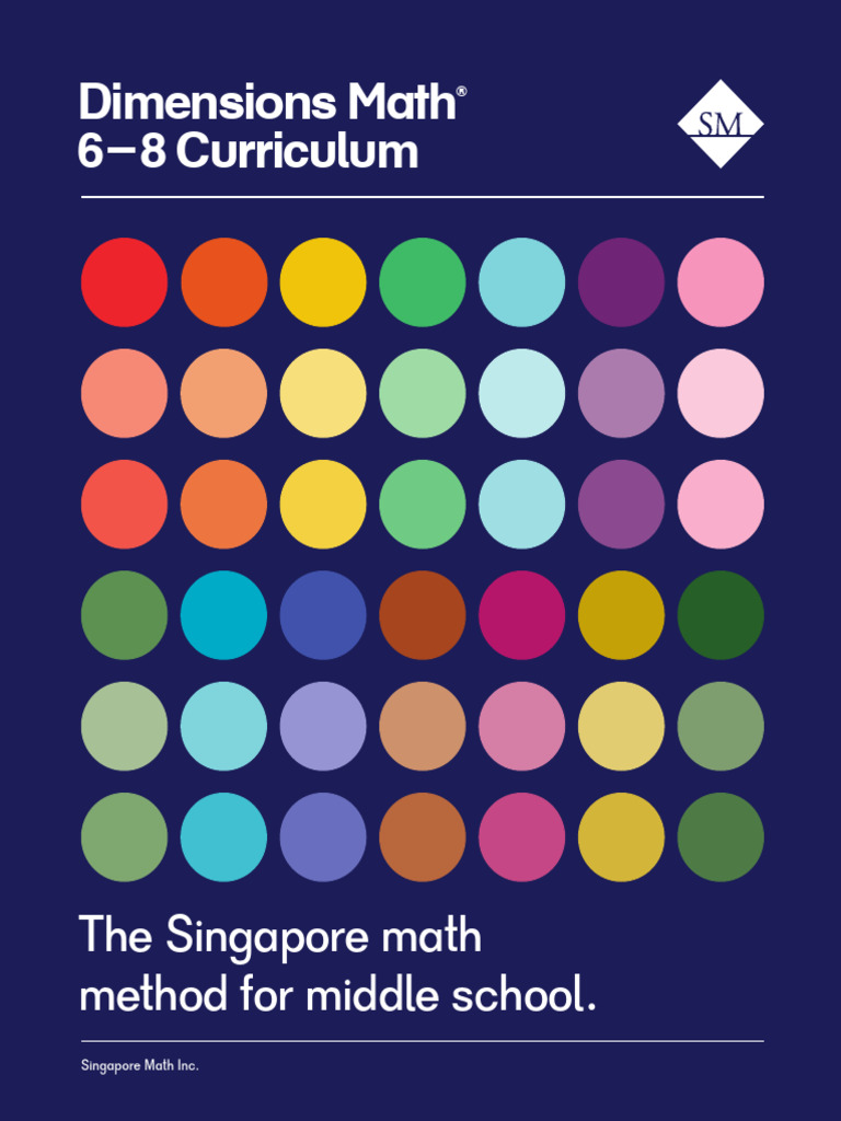 Singapore Math Curriculum for Grades 6-8 | PDF | Mathematics | Mode ...