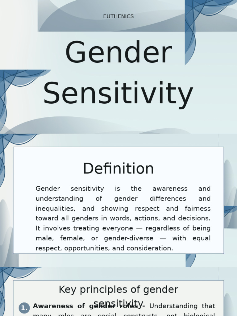 Gender Sensitivity | PDF | Gender | Gender Studies