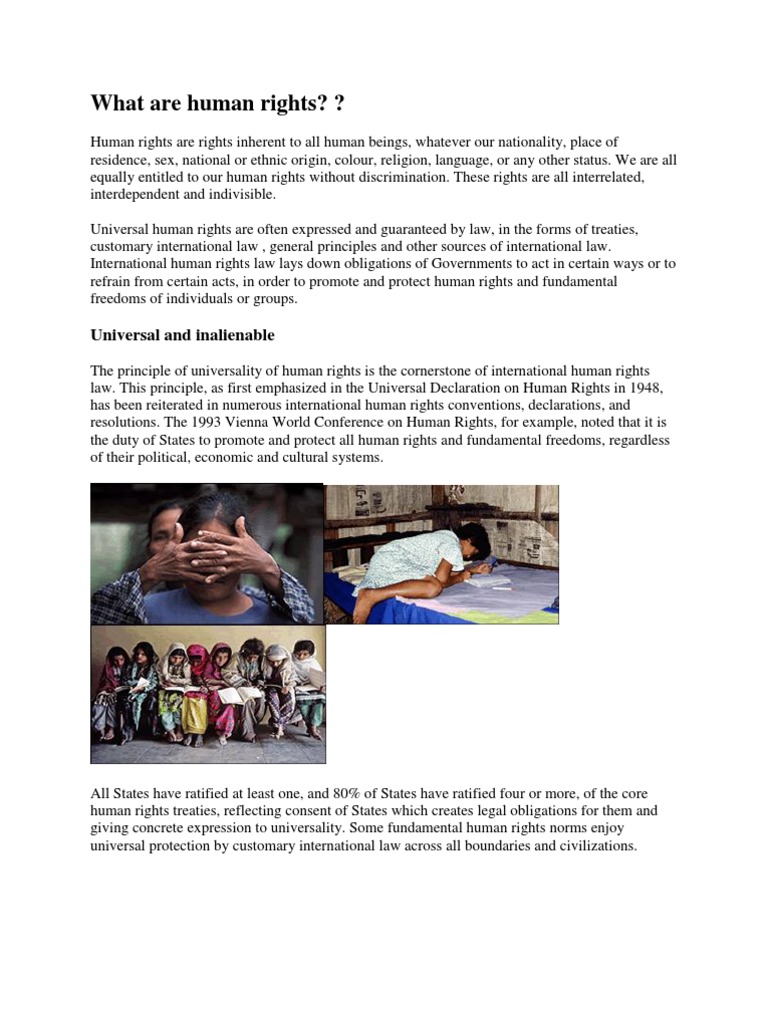 What Are Human Rights 3 | PDF