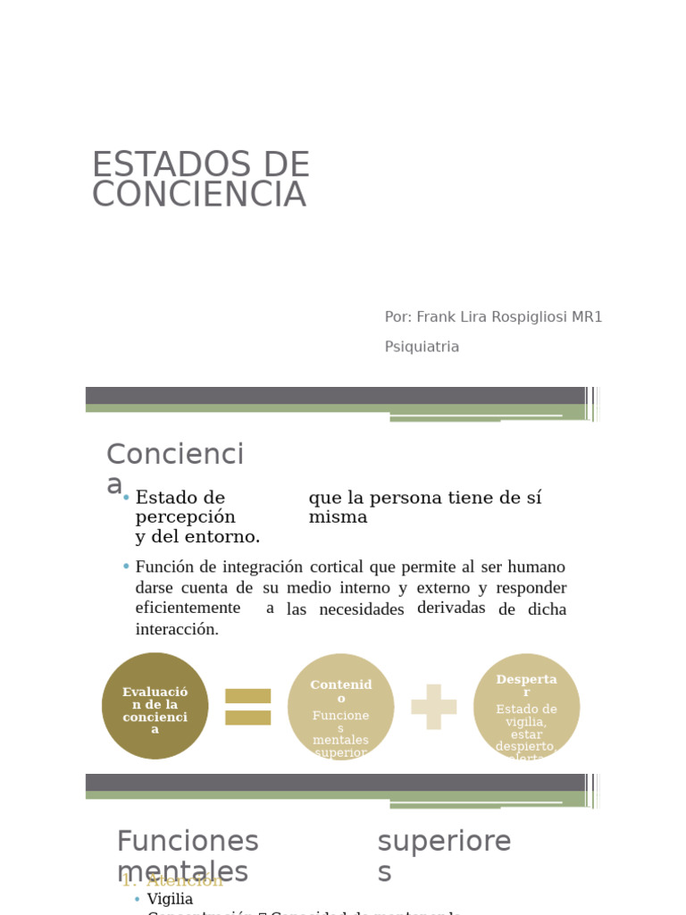 Estados de Conciencia | PDF | Coma | Neurociencia