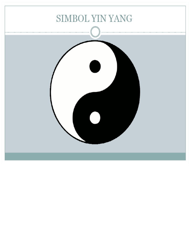 Simbol Yin Yang Sudh | PDF